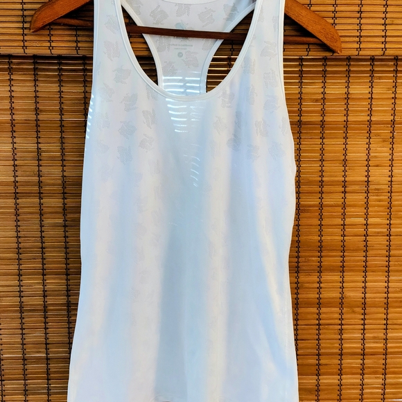 White Racerback Tank Top - Picture 2 of 6